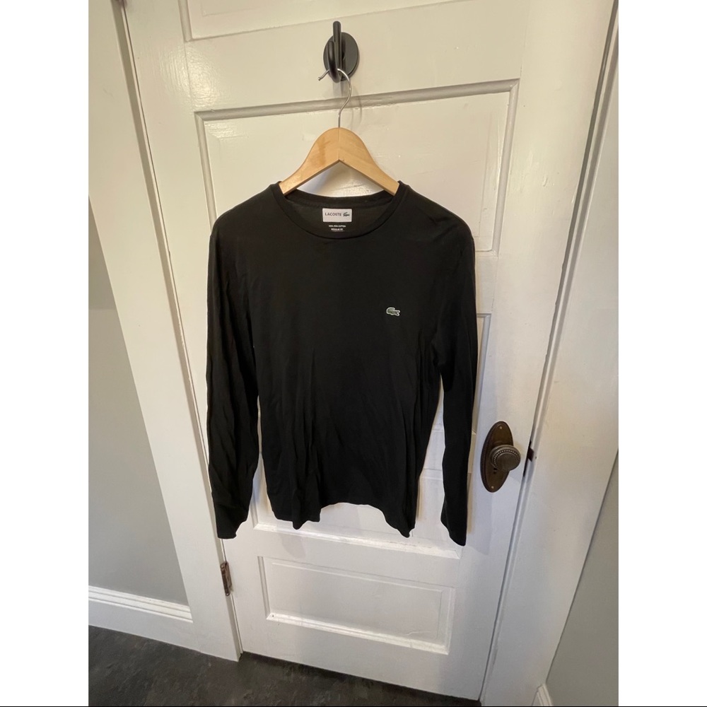 Men’s size medium Lacoste black long sleeve